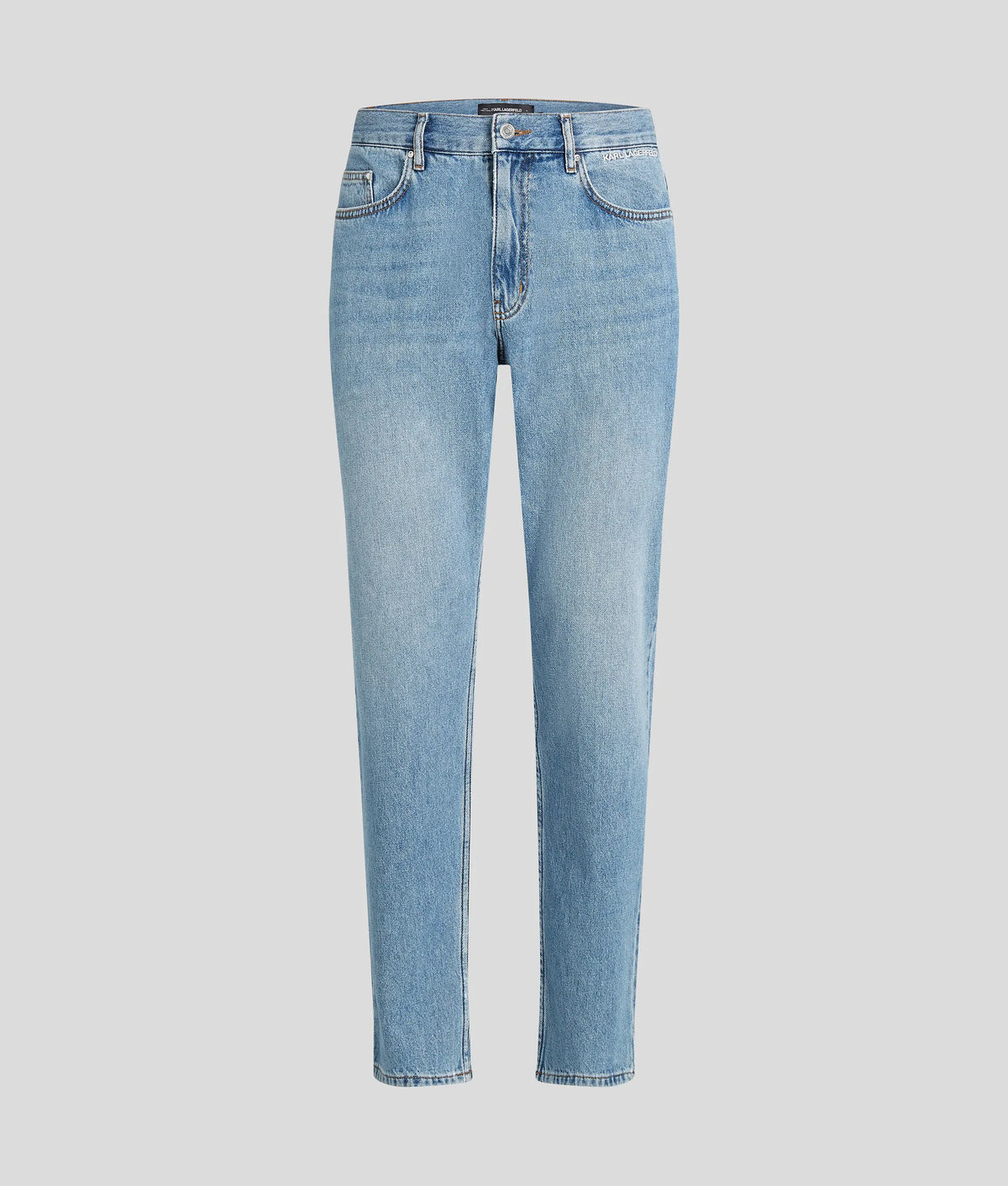 Logo tapered jeans