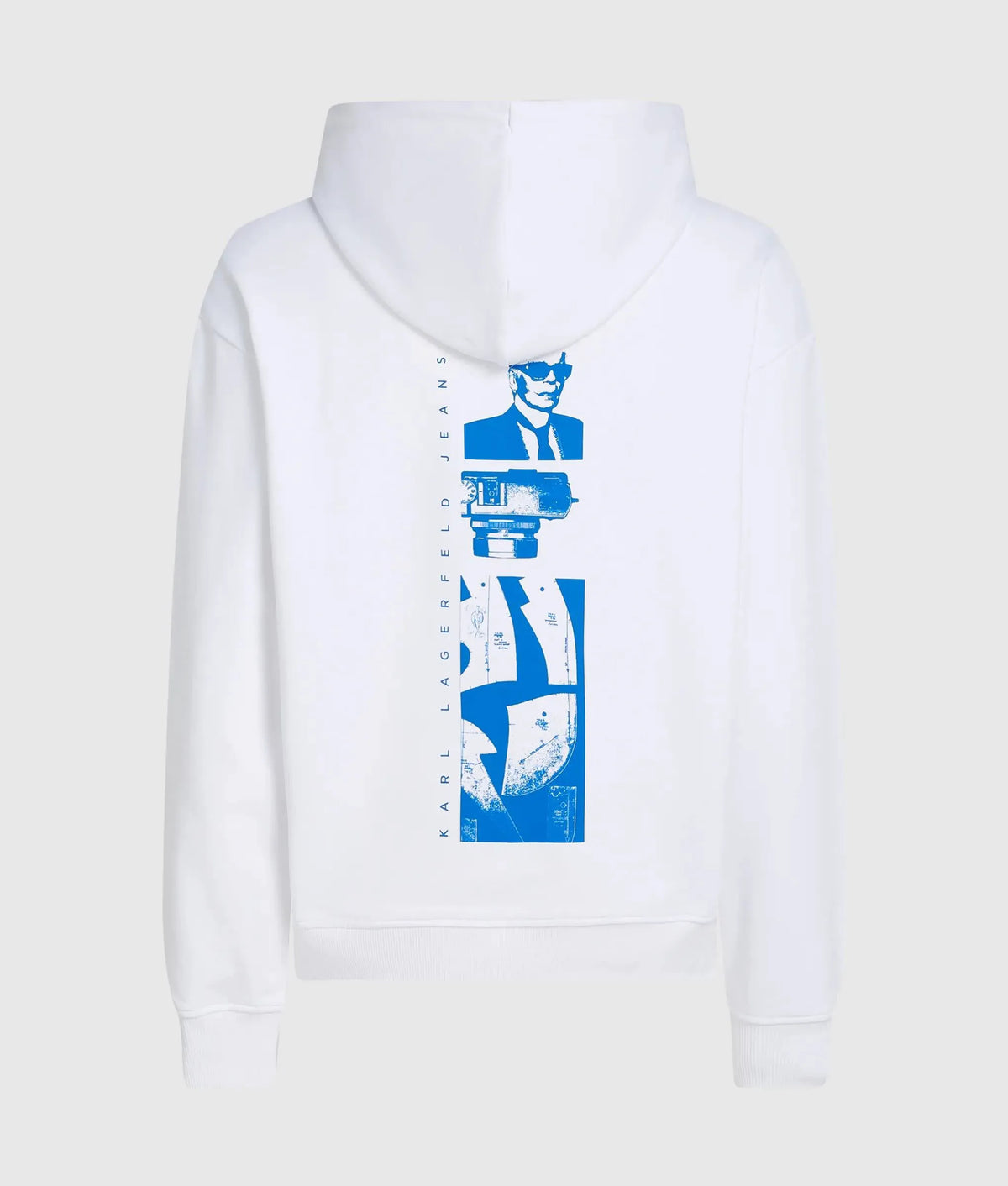 Relaxed graphic Karl print hoodie