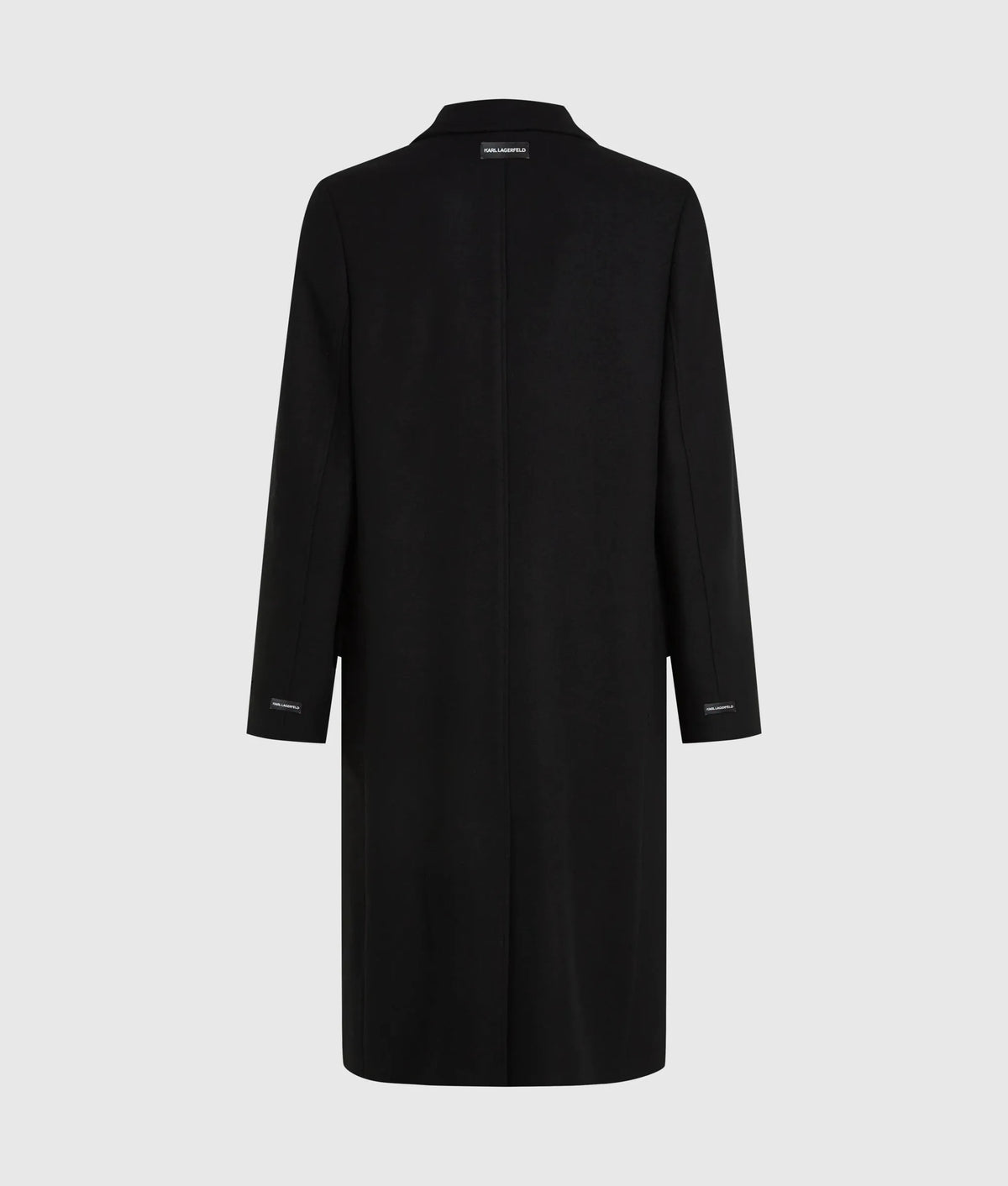 Wool-blend long coat
