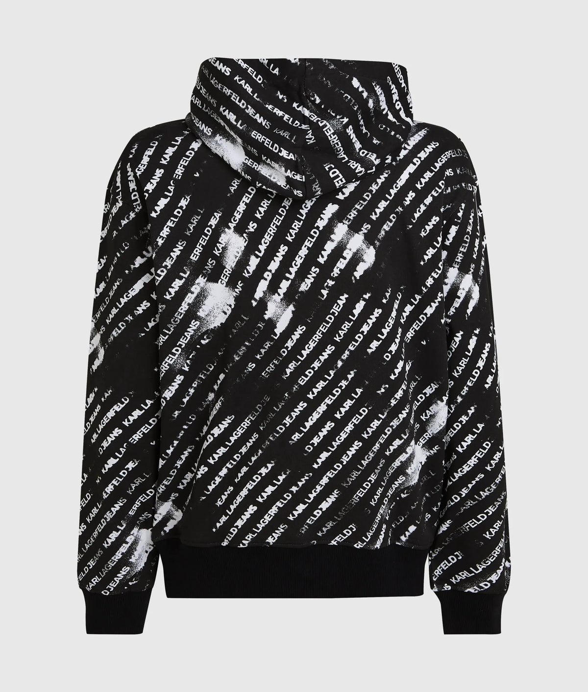 Relaxed all-over ombré logo hoodie