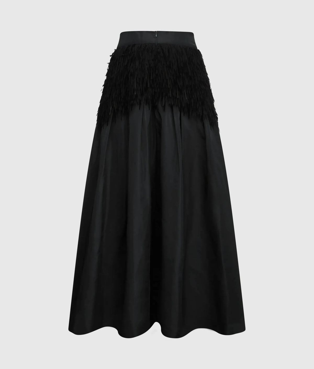KL Studio fringe detail maxi skirt