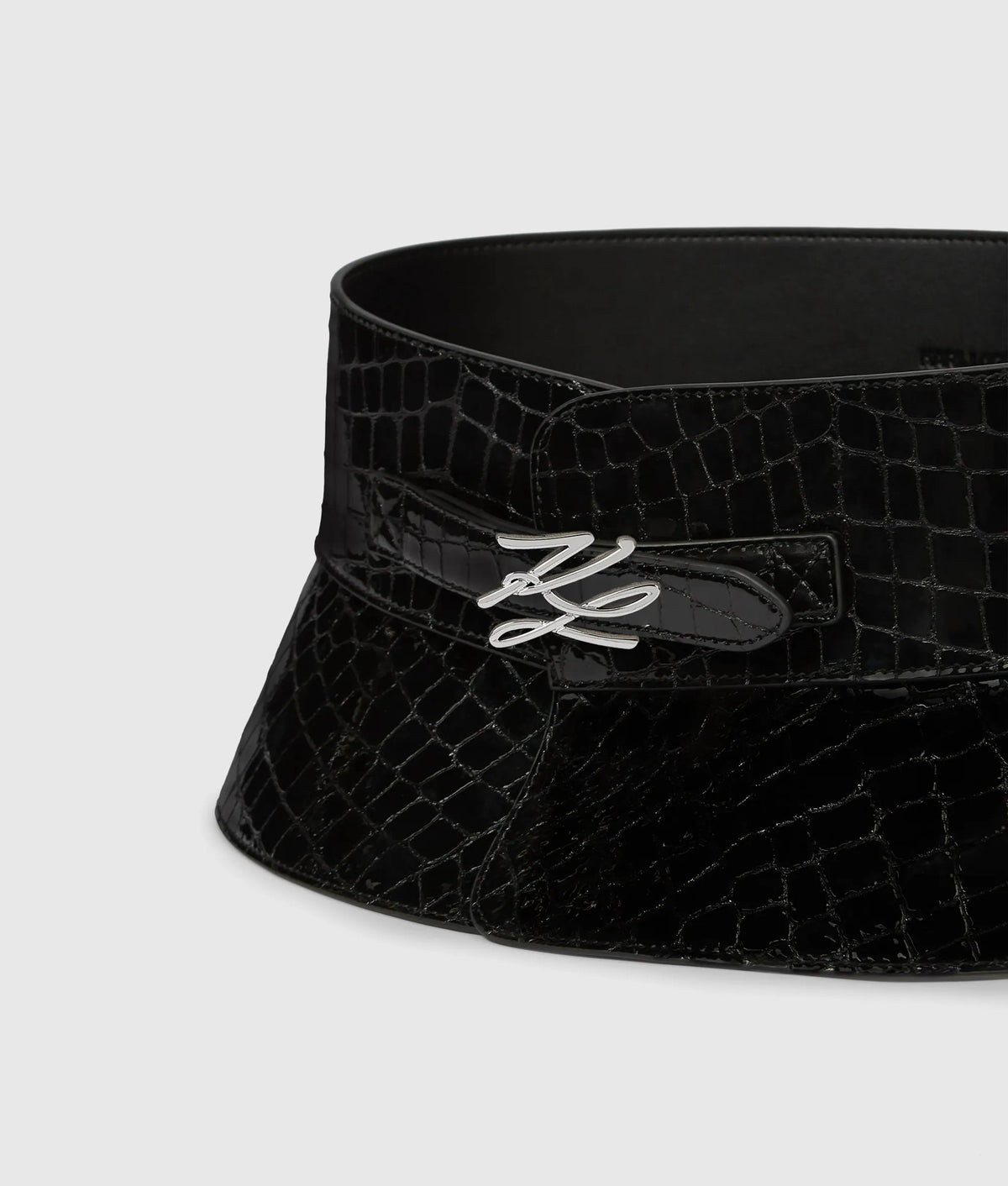K/Autograph croco corset belt