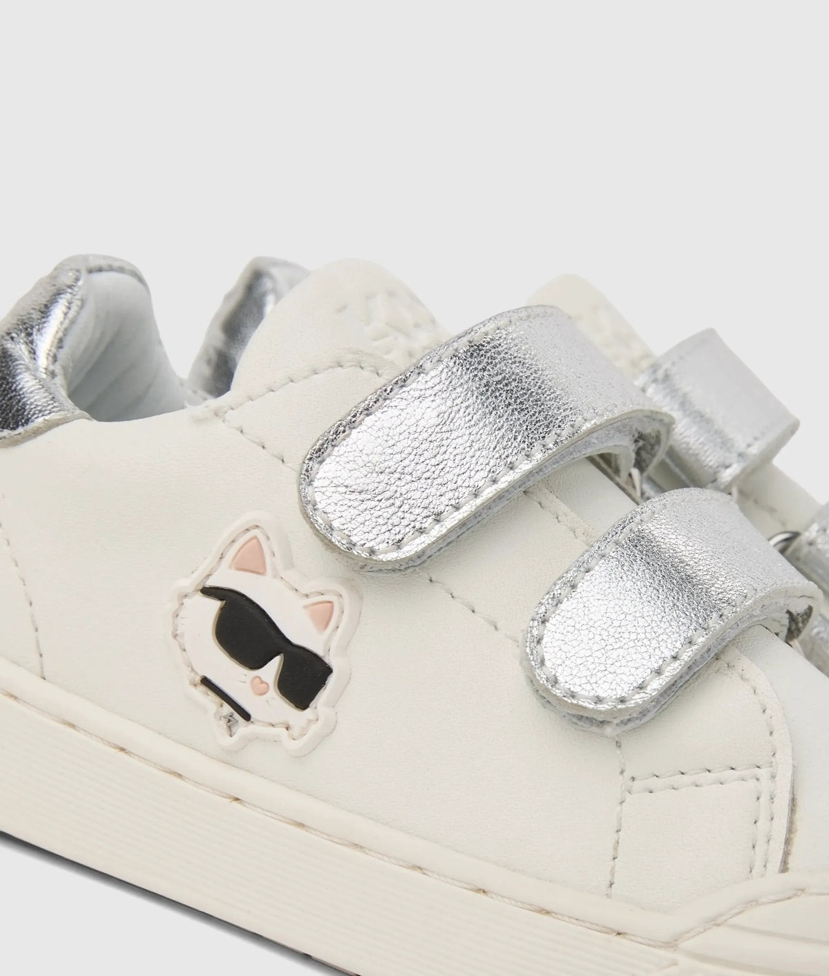 Girls Ikon Choupette metallic sneakers