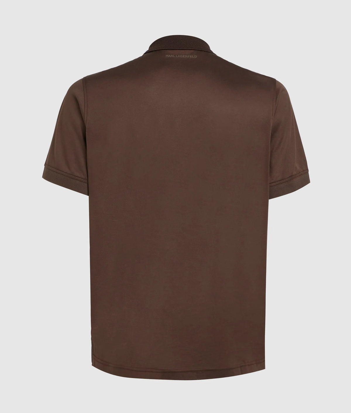 Square snap button polo shirt