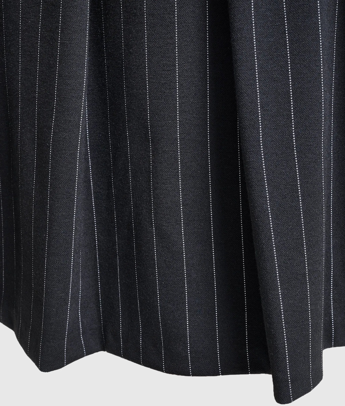 Pinstripe knitted sleeveless dress
