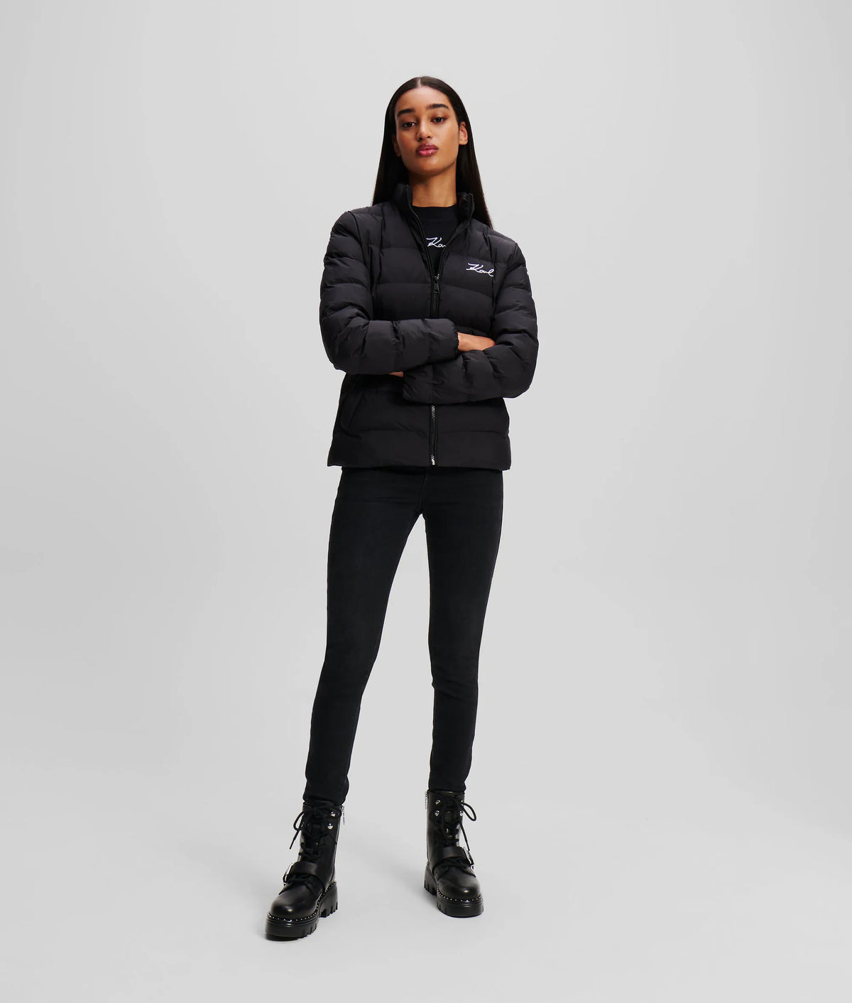 Signature puffer jacket
