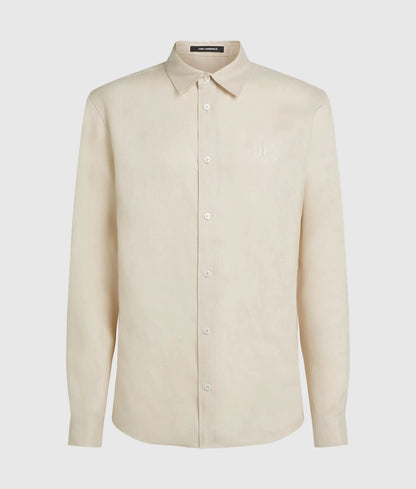 Monogram linen shirt