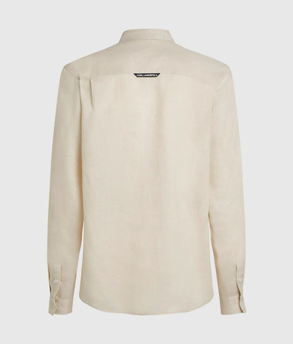Monogram linen shirt