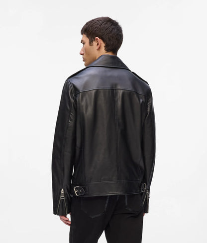 Karl Essential leather jacket