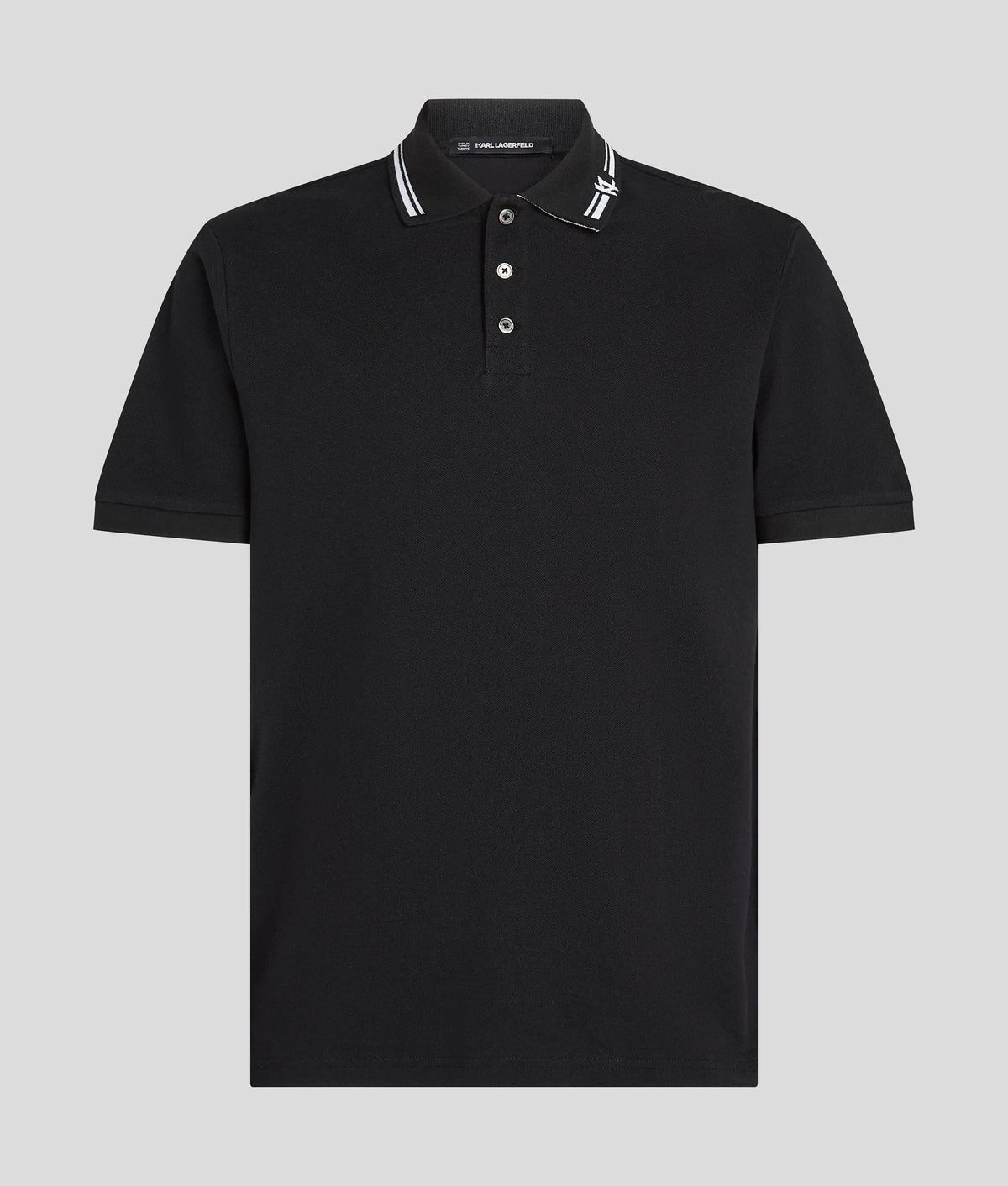 Contrast piping polo shirt