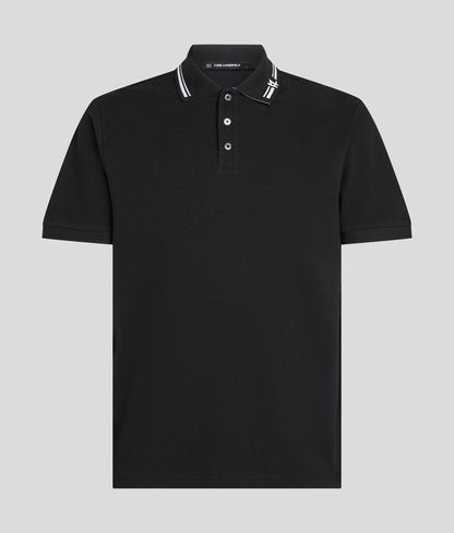 Contrast piping polo shirt