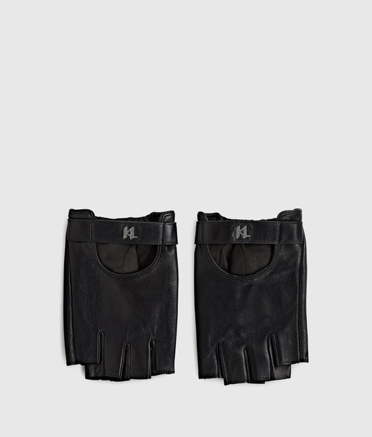 K/Monogram fingerless gloves