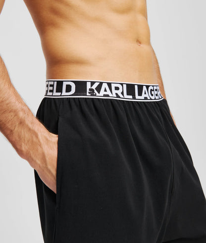 Logo pajama shorts