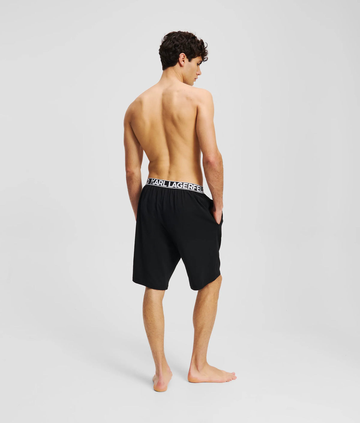 Logo pajama shorts
