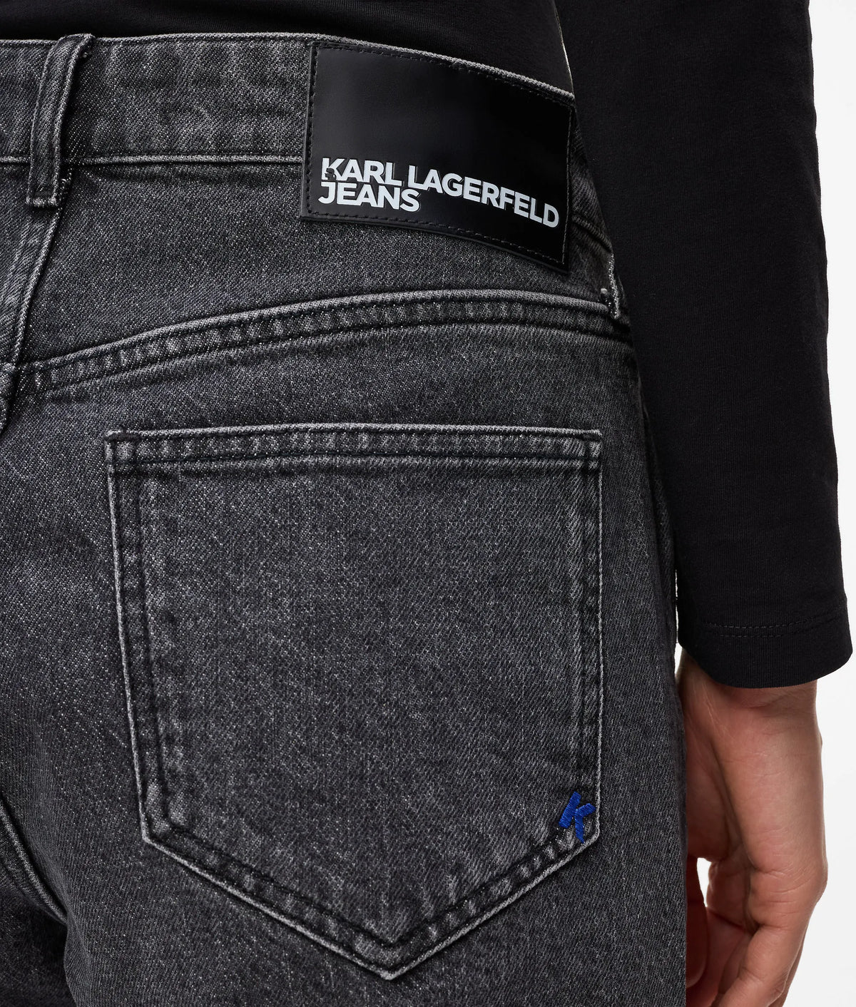 High-rise straight jeans