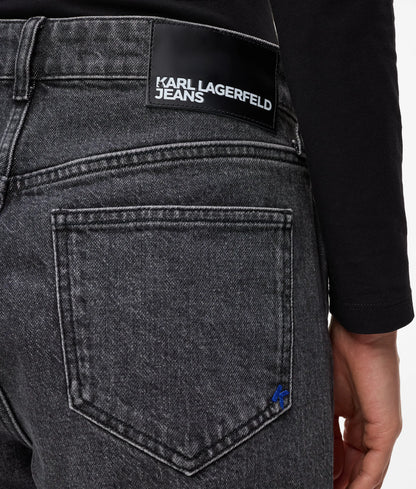 High-rise straight jeans
