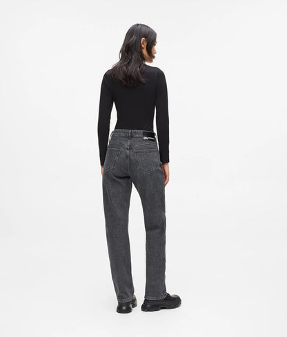 High-rise straight jeans