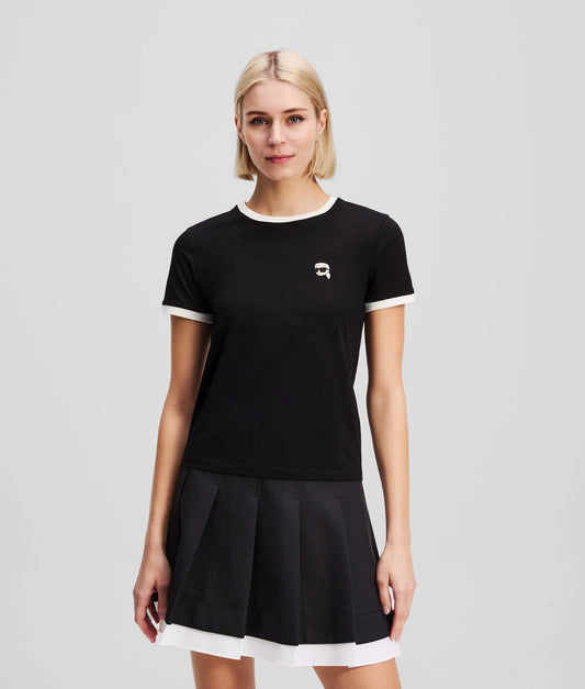 Ikon contrast piping T-shirt