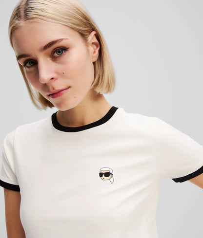 Ikon contrast piping T-shirt