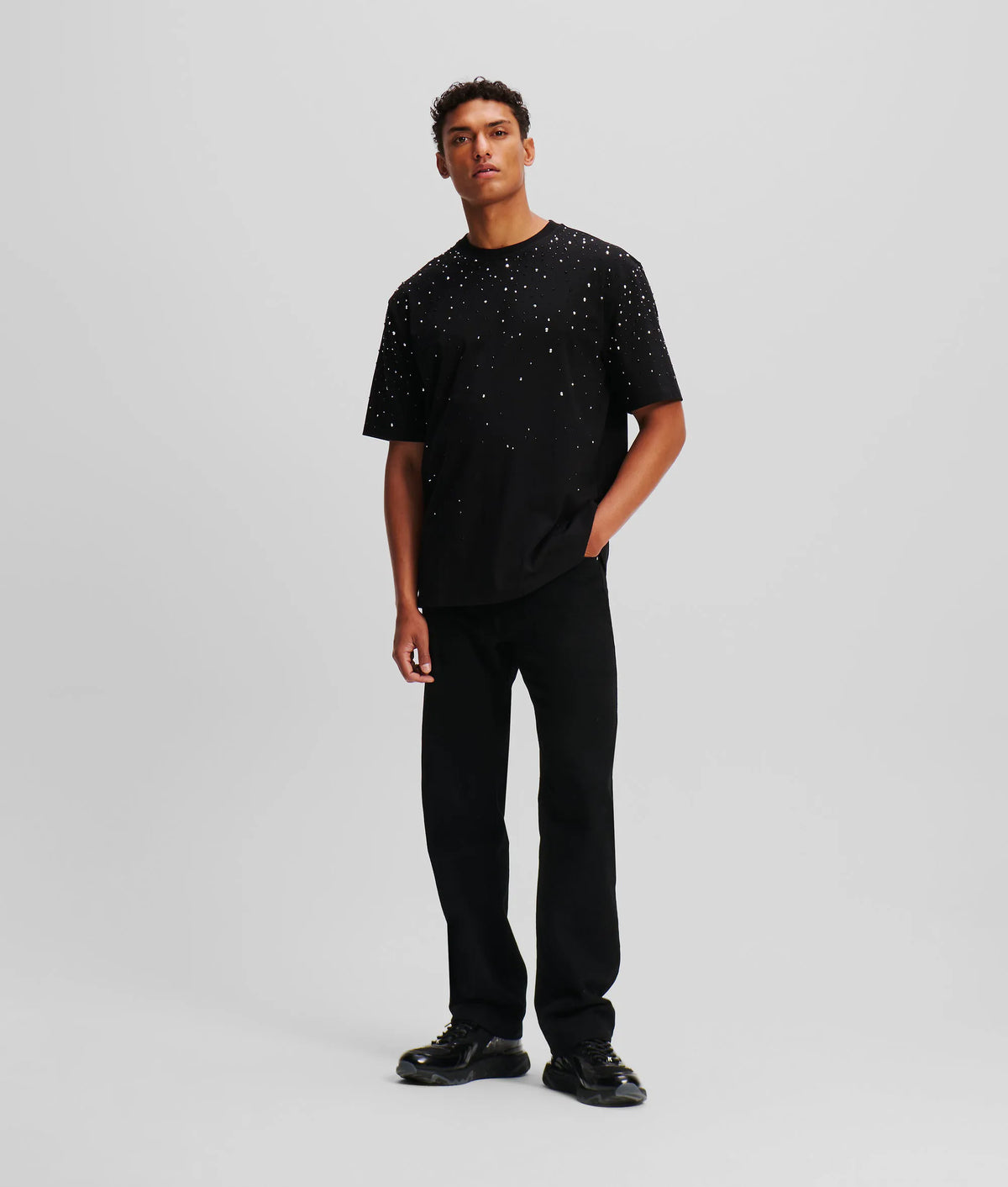 Rhinestone dégradé T-shirt