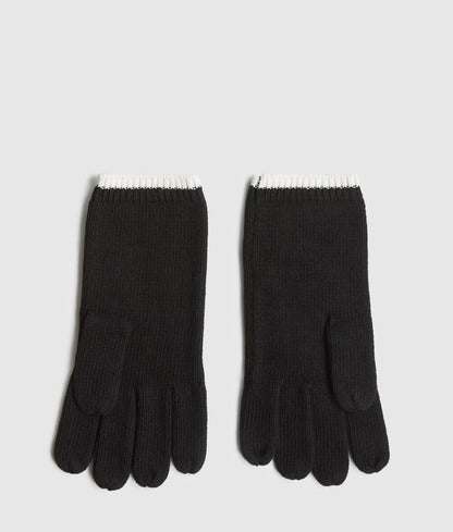 Logo knitted gloves