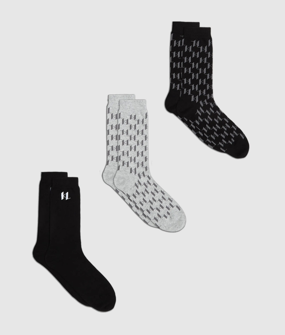 Monogram socks – 3-pack