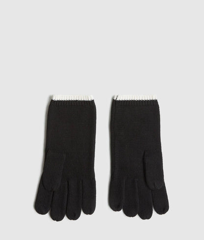 Logo knitted gloves
