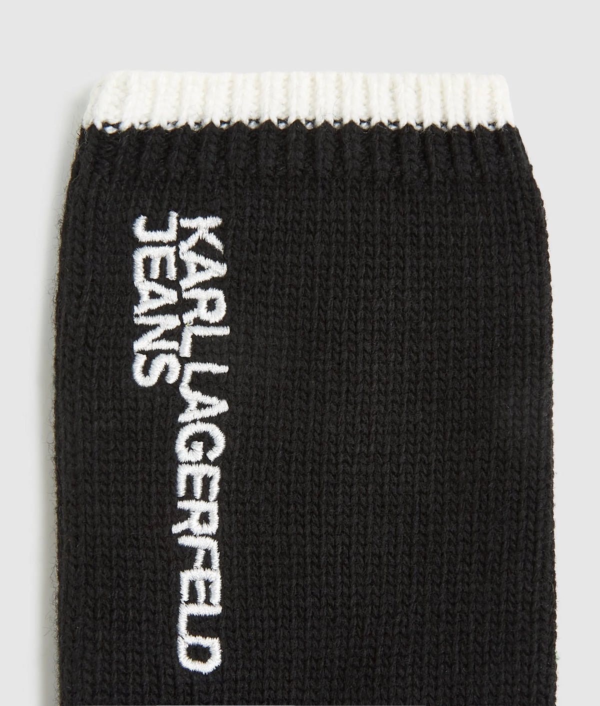 Logo knitted gloves