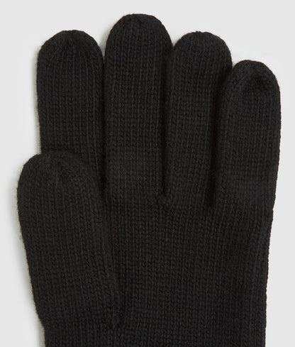 Logo knitted gloves