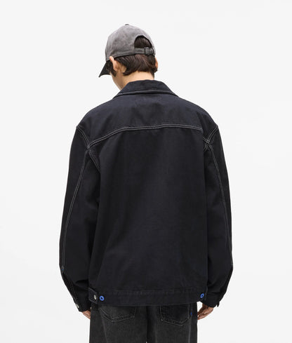Contrast stitch jacket