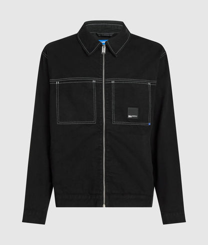 Contrast stitch jacket