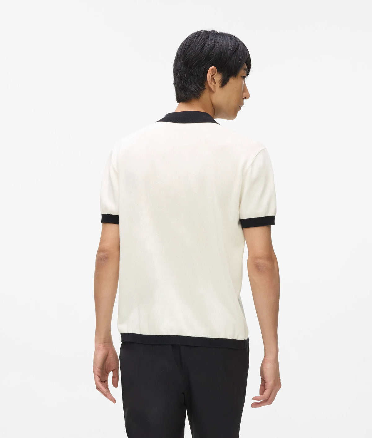 Monogram knitted polo shirt
