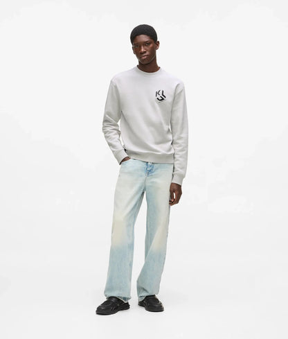 Monogram patch sweatshirt