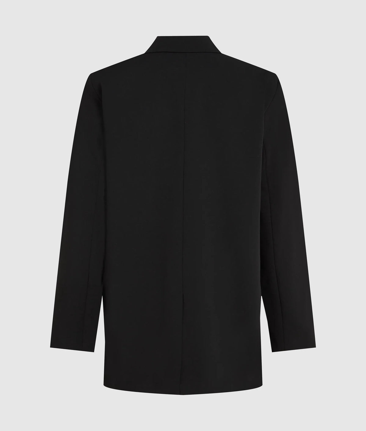 Denim panel blazer
