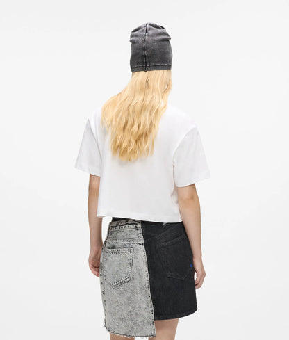 Cropped graffiti T-shirt