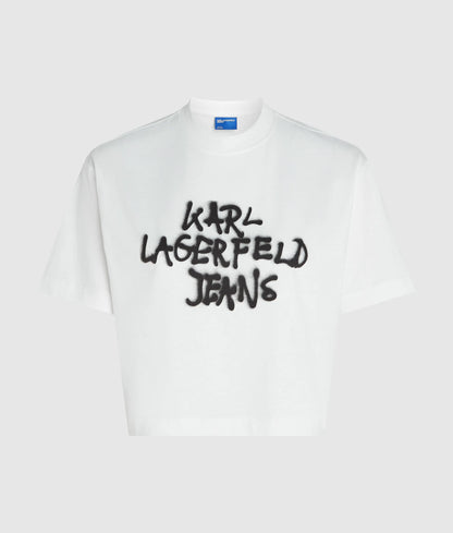 Cropped graffiti T-shirt