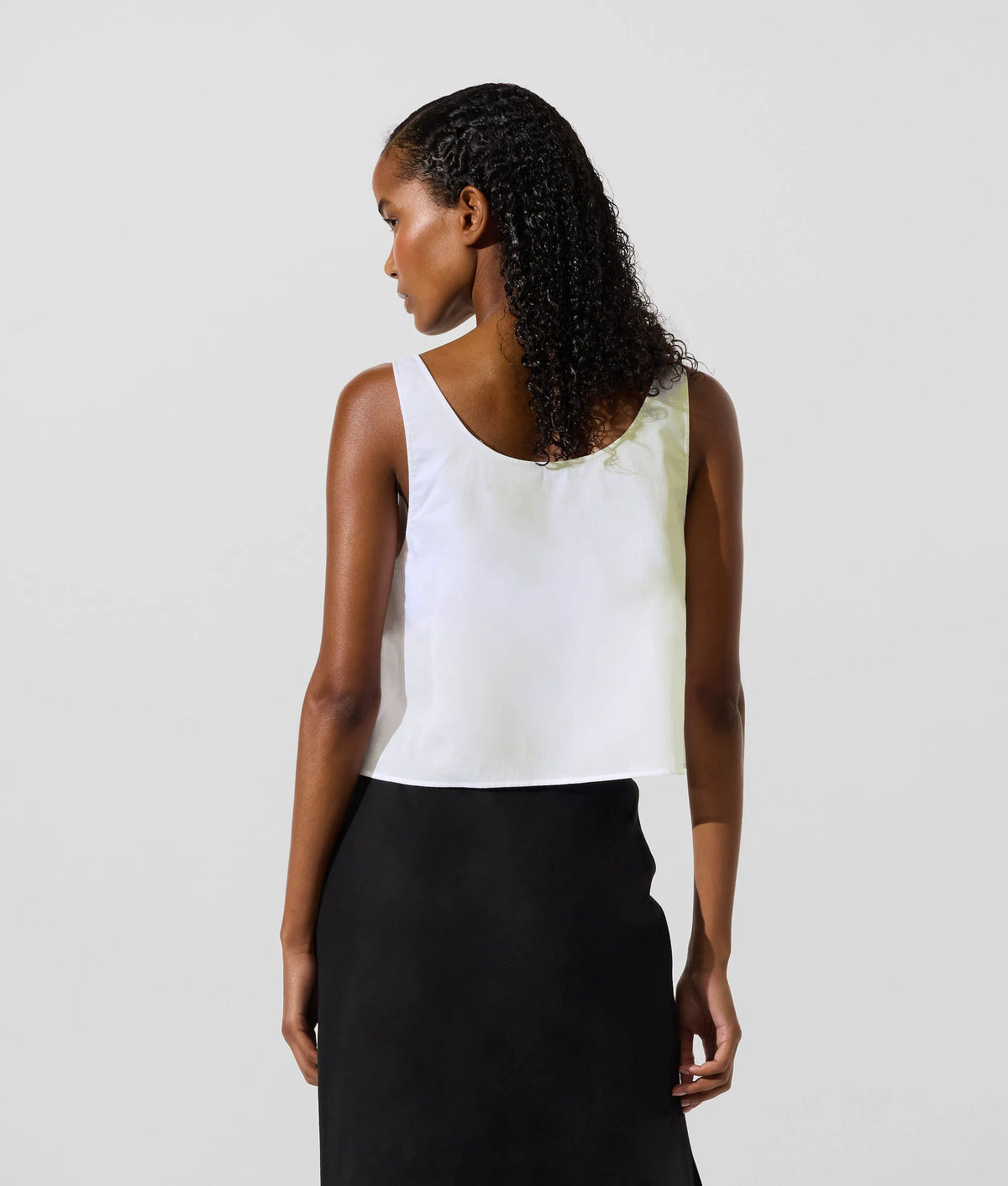 Tie-front beach top