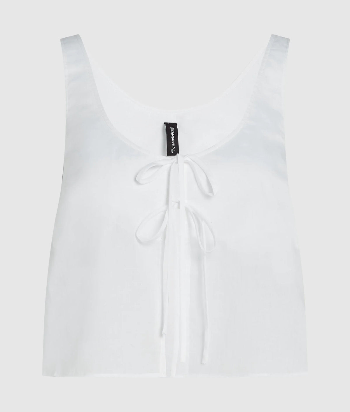Tie-front beach top