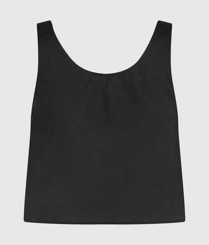 Tie-front beach top