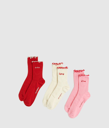 Love notes socks – 3-pack