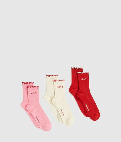 Love notes socks – 3-pack
