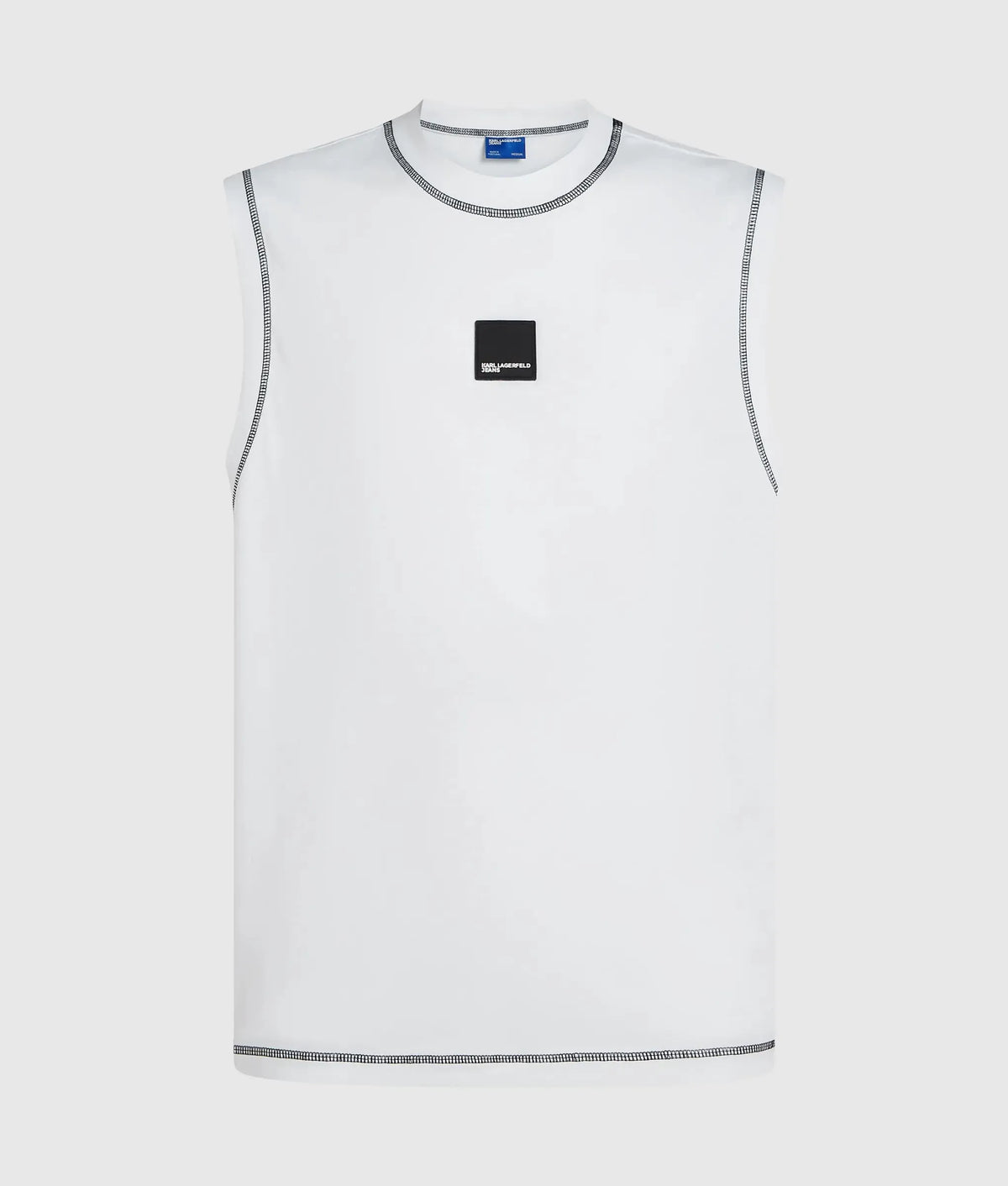 Relaxed contrast stitch tank top