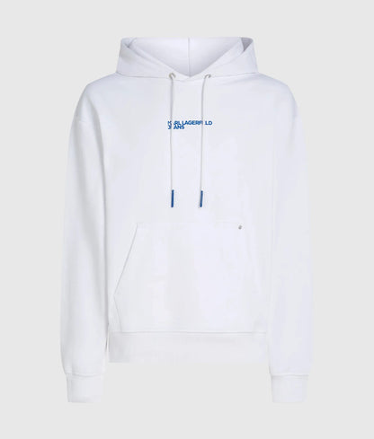 Relaxed graphic Karl print hoodie