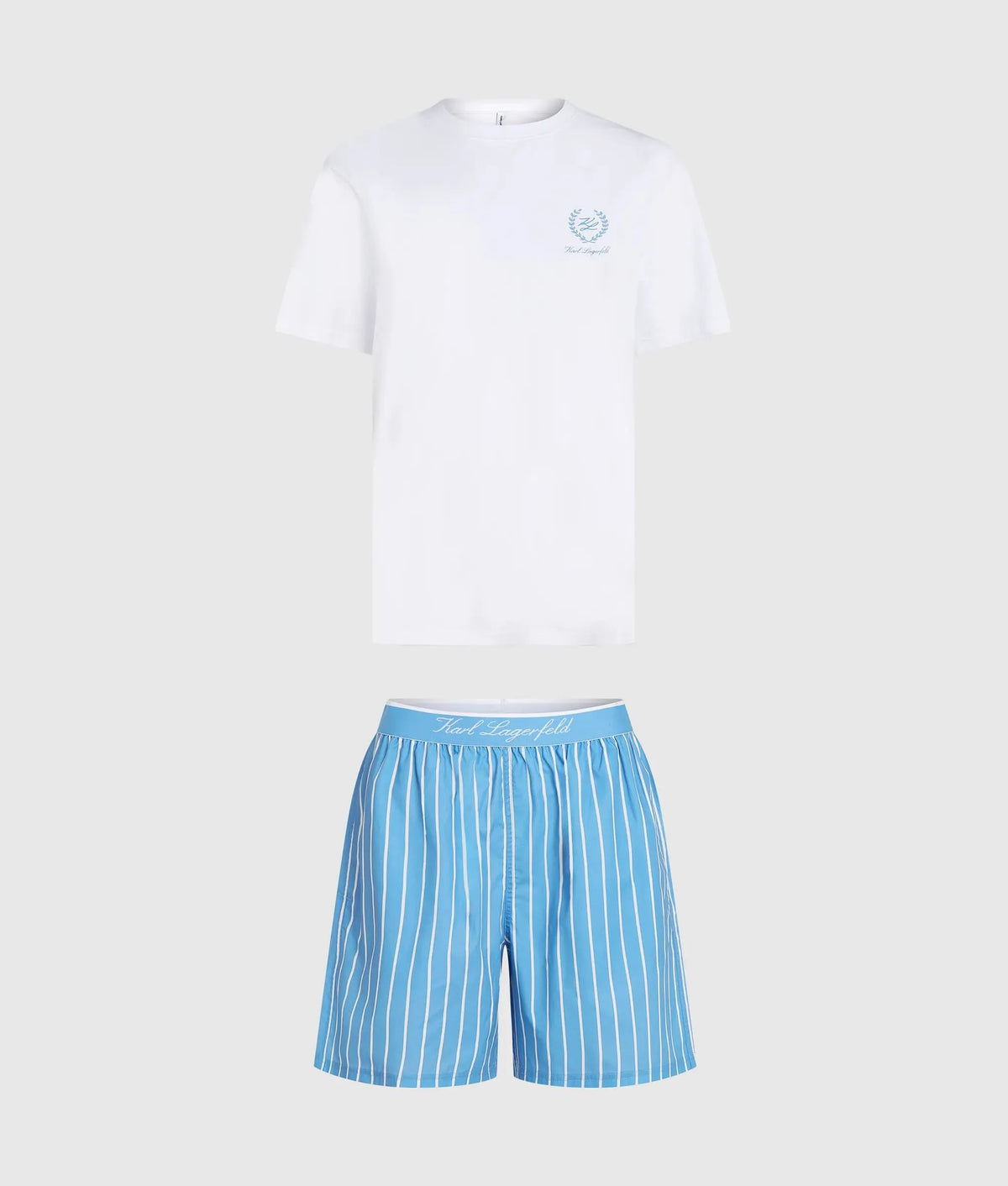 Striped shorts pajama set