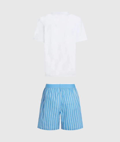 Striped shorts pajama set