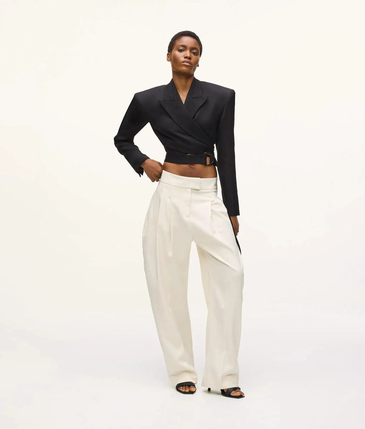 KL Studio barrel-leg pants