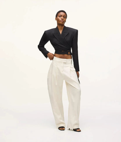 KL Studio barrel-leg pants