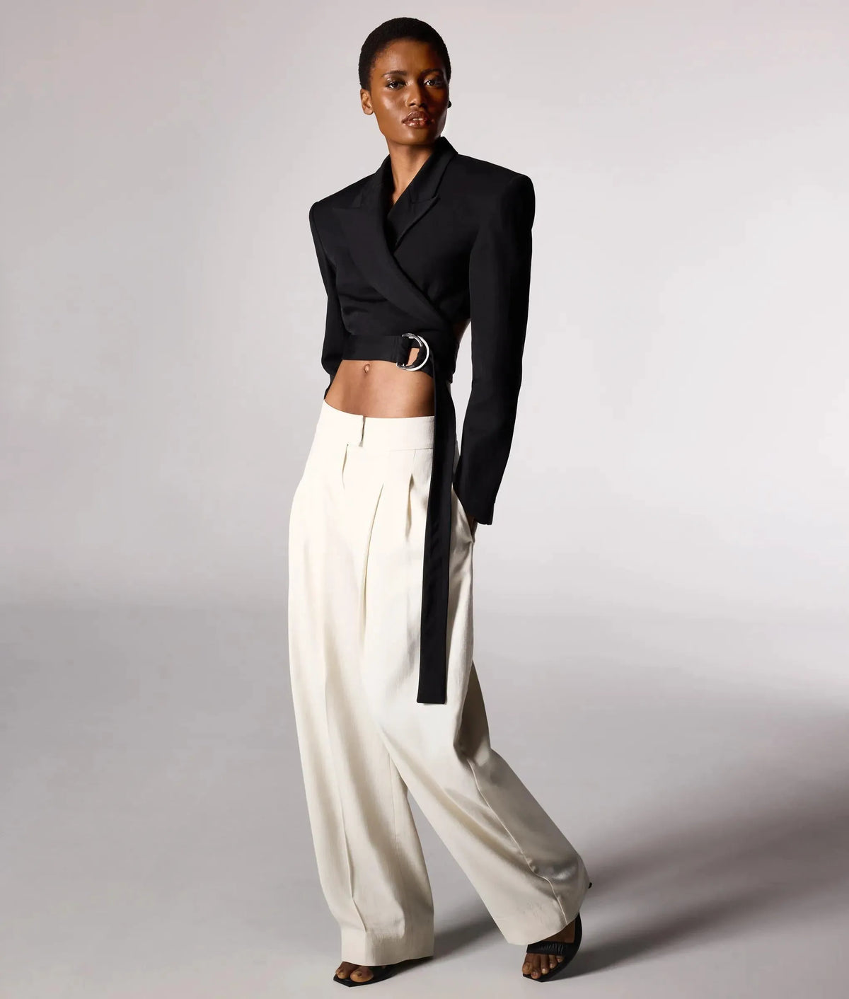 KL Studio barrel-leg pants