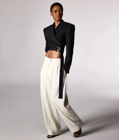 KL Studio barrel-leg pants