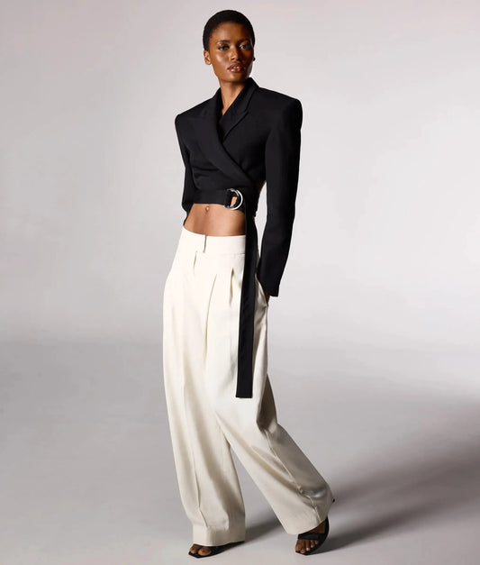 KL Studio barrel-leg pants